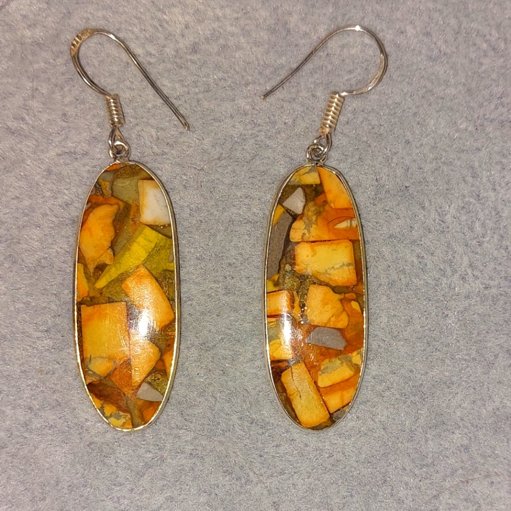 Brecciated Bumblebee Jasper Earrings